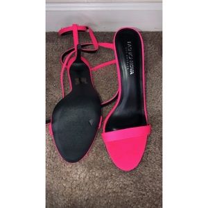 Fashion Nova Pink Strappy Heels